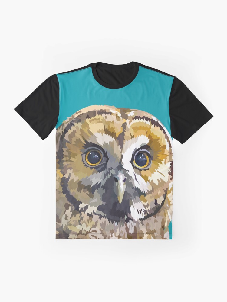 Alternate view of Sparkly eyed Owl Graphic T-Shirt