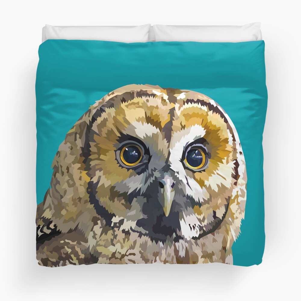 Sparkly eyed Owl Duvet Cover