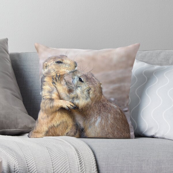 The Kiss Throw Pillow