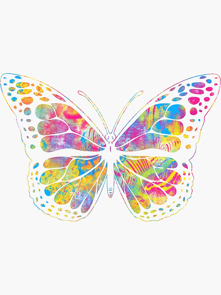 Pansexual Butterfly Graphic Streetwear Graffiti Hand Drawn Sticker By Phoxydesign Redbubble 