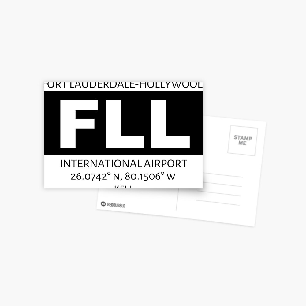 Fort Lauderdale-Hollywood International Airport FLL Postcard