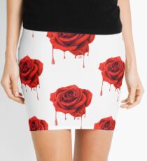 Painting the Roses Red Mini Skirt