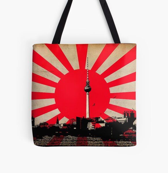 Stadt der aufgehenden Sonne Allover-Print Tote Bag