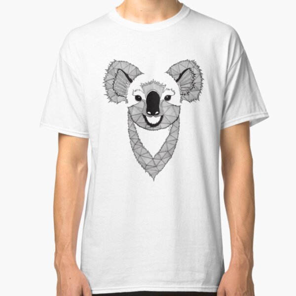 Koala noir et blanc T-shirt classique