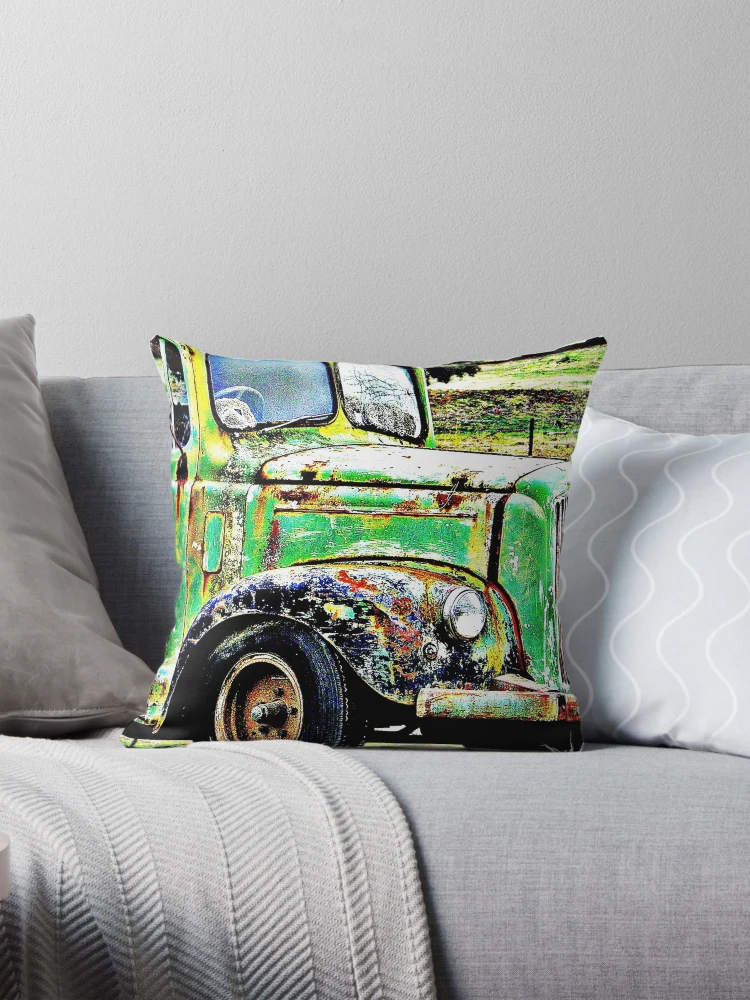 Thumbnail 1 of 4, Pillow, Rustic Green designed and sold by Rinaldo Di Battista.