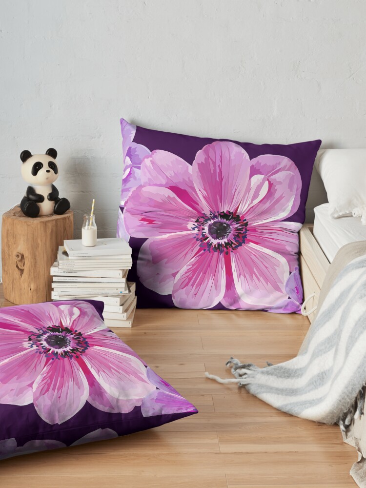 Alternate view of Pink Flower Power Floor Pillow