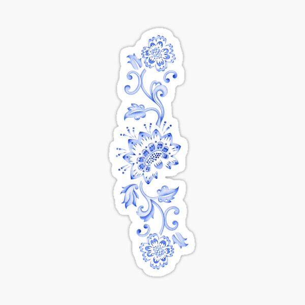 Chinoiserie Calico Retro Sticker
