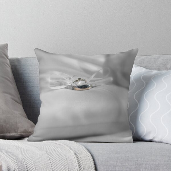 Item preview, Wedding rings on a pillow designed and sold by JAGgedEdgePhoto.