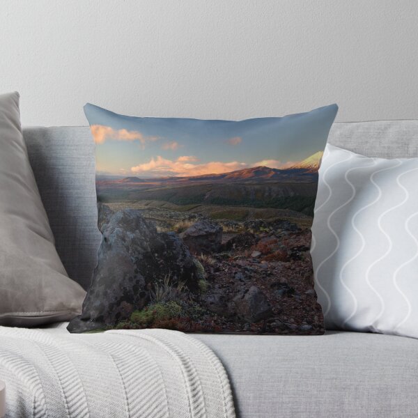 Central Plateau Sunset Throw Pillow