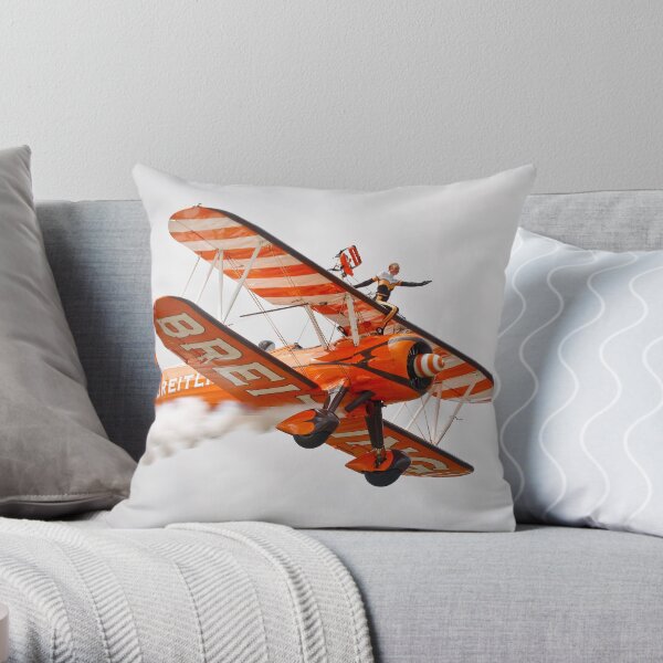 Breitling Wingwalkers Throw Pillow
