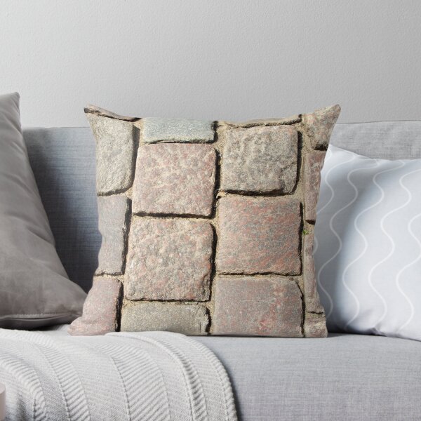 Cobble Stone Road Throw Pillow