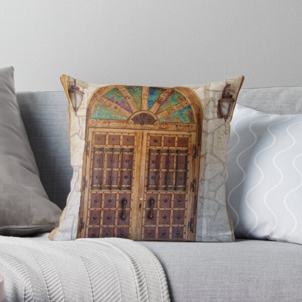 Ft Worth Door Throw Pillow