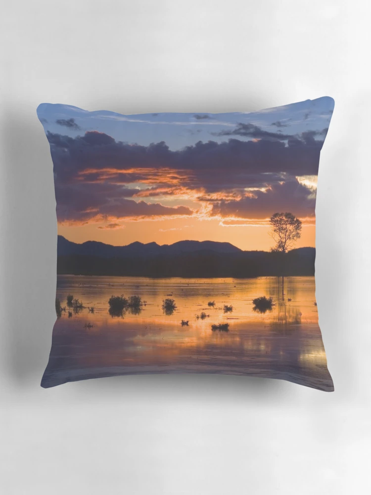 Thumbnail 3 of 4, Pillow, Fern Ridge Sunset designed and sold by Randall Ingalls.