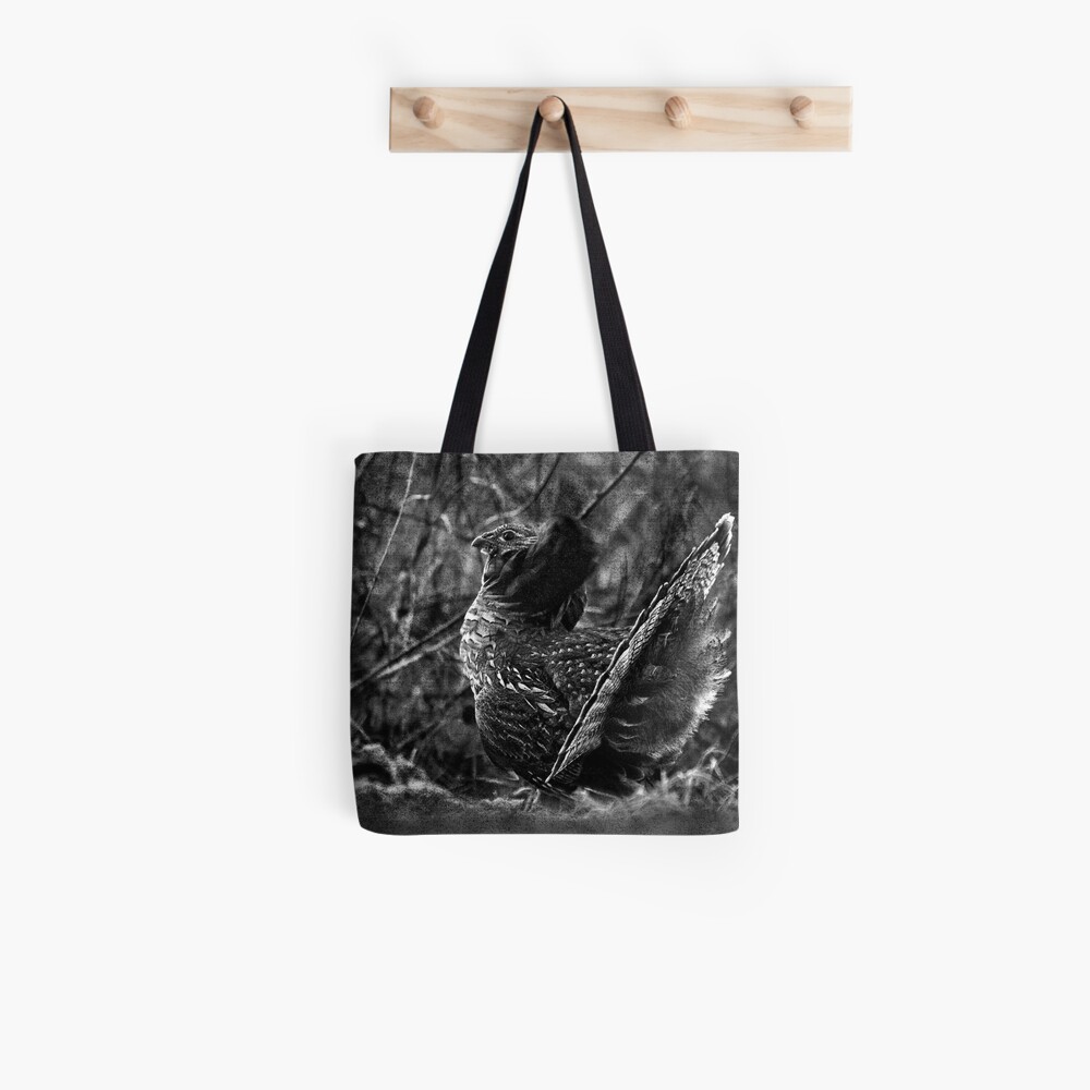 Deep in the Aspen Wood (b&w) Tote Bag