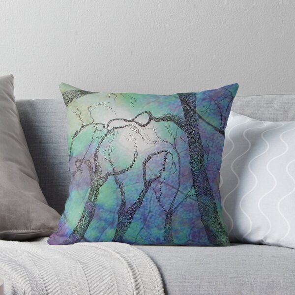 Item preview, Blue trees - landscape - natural world - blue fantasy designed and sold by Alyona Firth.