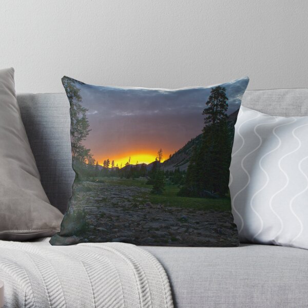Fire on top of the world Throw Pillow