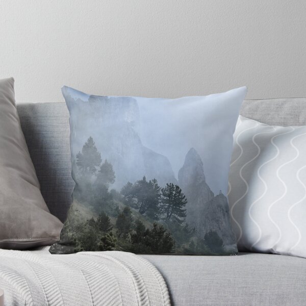 Item preview, Pines, mist and cliff designed and sold by rdalpes.