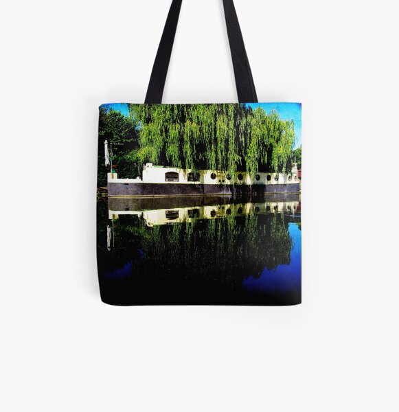 Canal Boat All Over Print Tote Bag