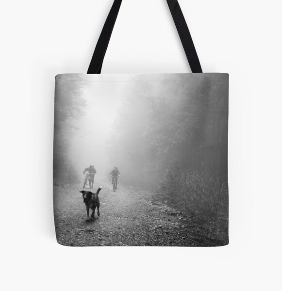 Fog Dog -Mt Fromme, winter ‘08 All Over Print Tote Bag