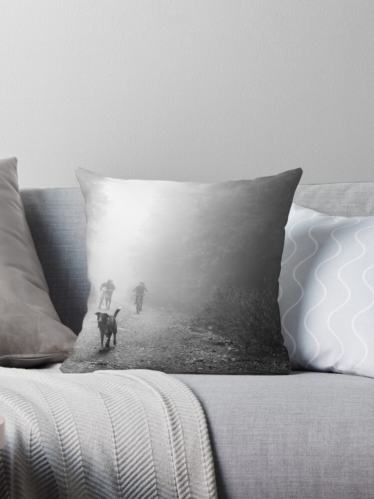 Thumbnail 1 of 4, Pillow, Fog Dog -Mt Fromme, winter ‘08 designed and sold by car1edb.