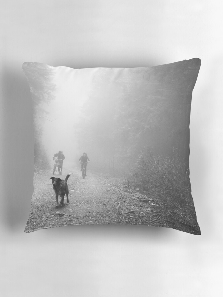 Thumbnail 3 of 4, Pillow, Fog Dog -Mt Fromme, winter ‘08 designed and sold by car1edb.