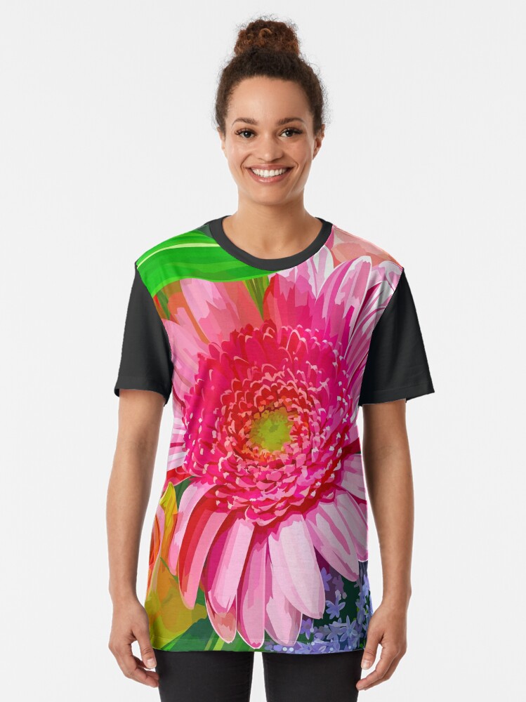 Alternate view of Floral Delight Graphic T-Shirt