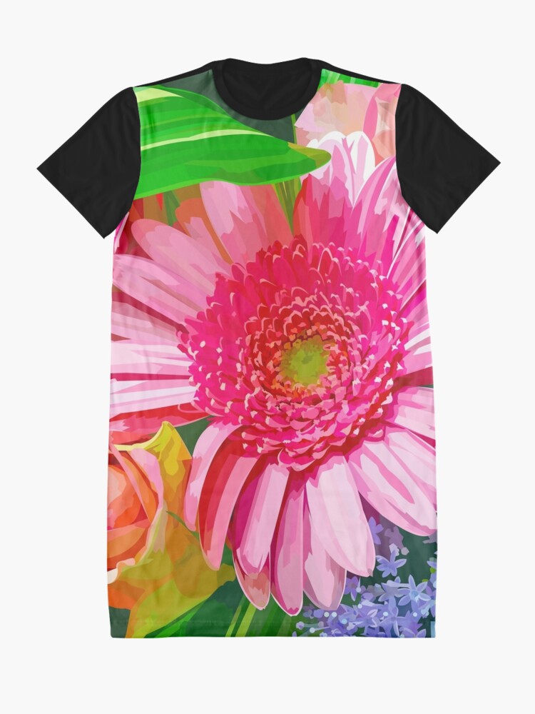 Alternate view of Floral Delight Graphic T-Shirt Dress