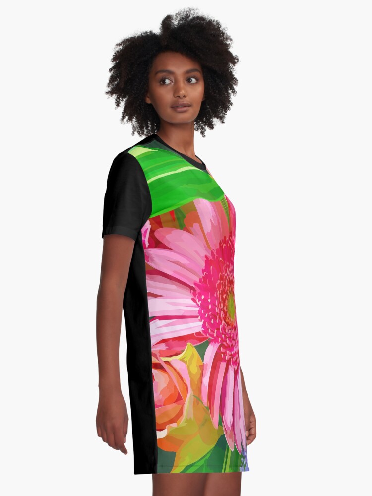 Alternate view of Floral Delight Graphic T-Shirt Dress