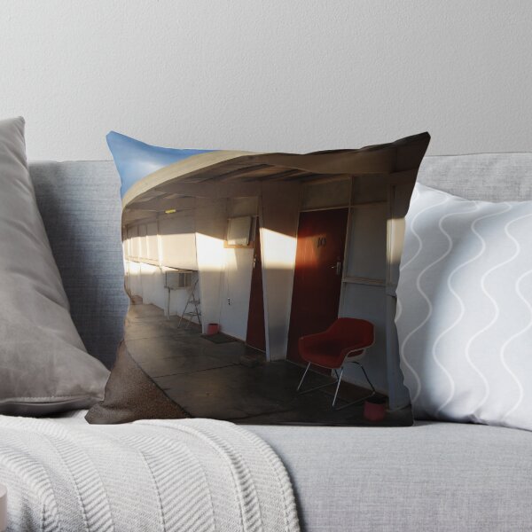 Retro Motel, Nullarbor Plain Throw Pillow