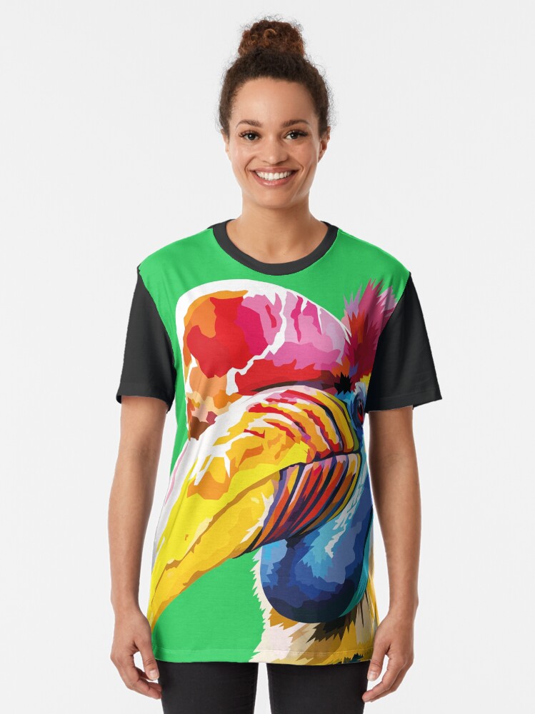 Alternate view of Tropical bird Graphic T-Shirt