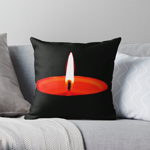 Single Flame © Throw Pillow