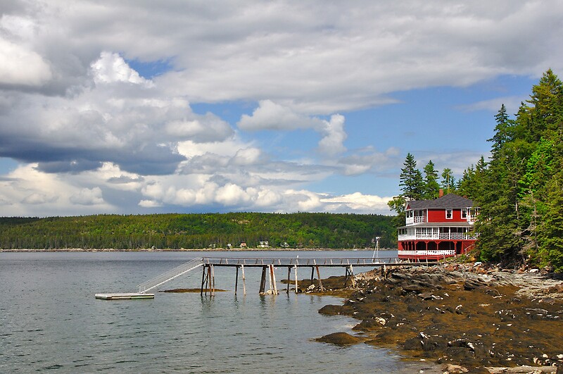 "Inlet, Little Deer Island, Maine" by fauselr Redbubble
