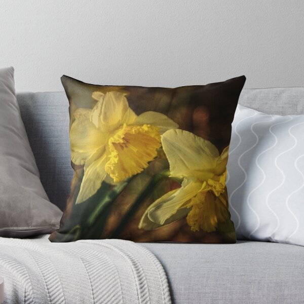 Daffodil Afternoon Throw Pillow