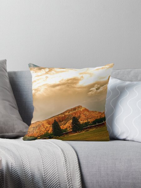 Georgia O'Keeffe's Home, Ghost Ranch Throw Pillow