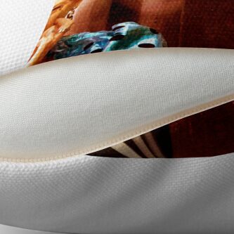Alternate view of Waiting To Go On Throw Pillow