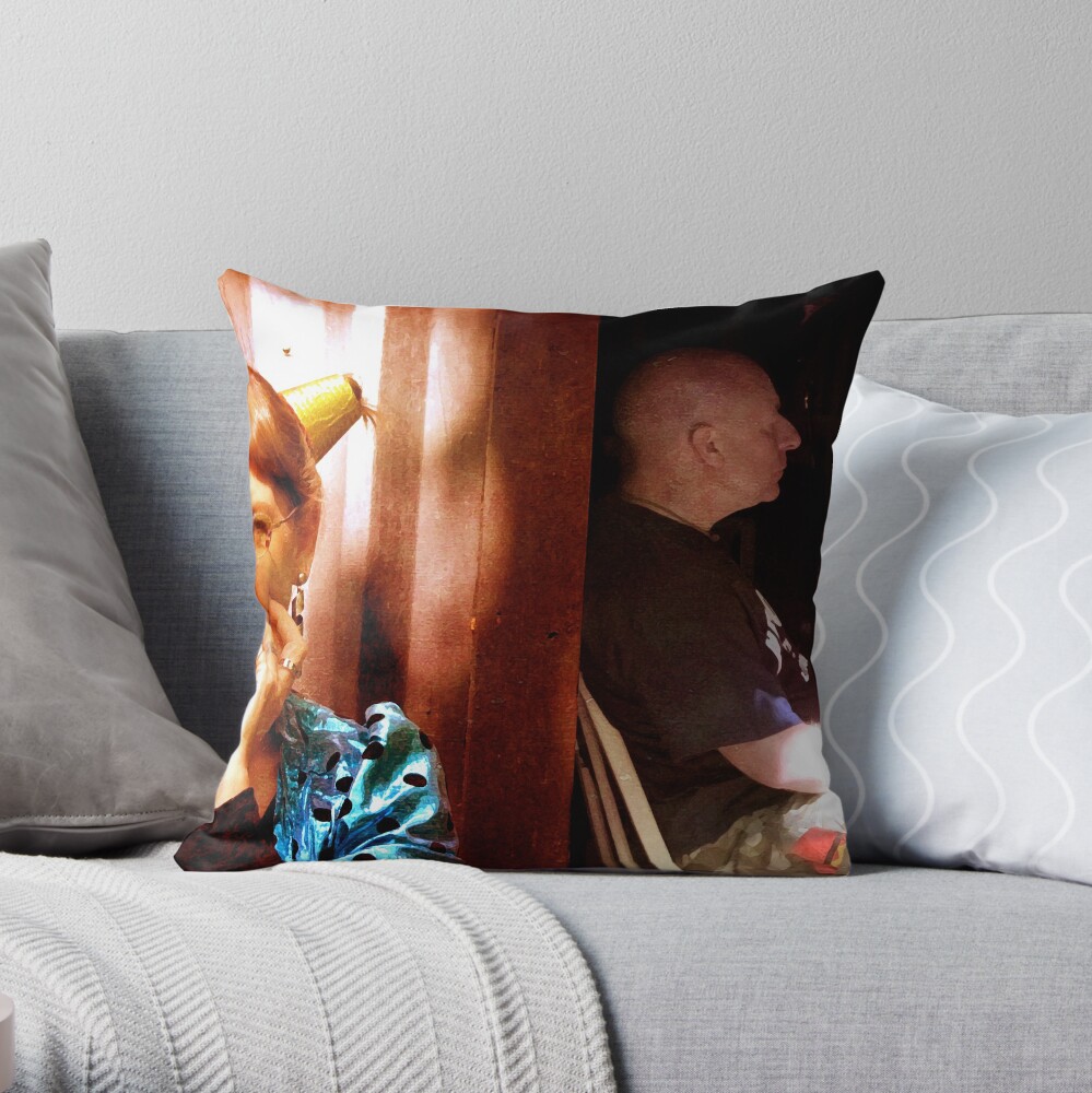 Waiting To Go On Throw Pillow