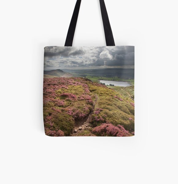 Embsay Crag & Reservoir From Embsay Moor All Over Print Tote Bag