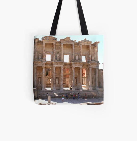 Library of Celsus All Over Print Tote Bag