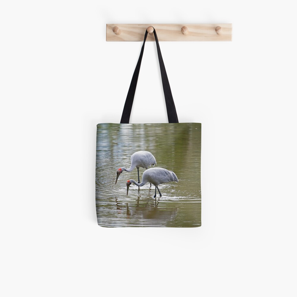 Brolgas Feeding Tote Bag