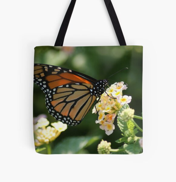 Monarch on Latana All Over Print Tote Bag