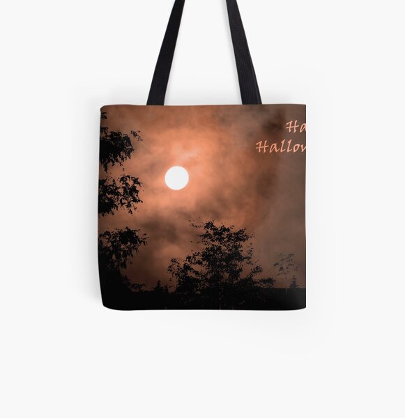 Haunting Moon (card) All Over Print Tote Bag