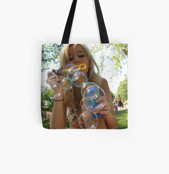 Bubbles All Over Print Tote Bag