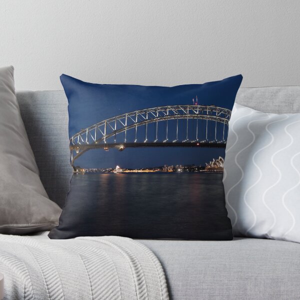 Sydney by Night. Throw Pillow