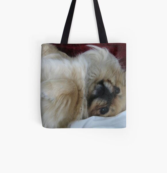 Pekingese All Over Print Tote Bag