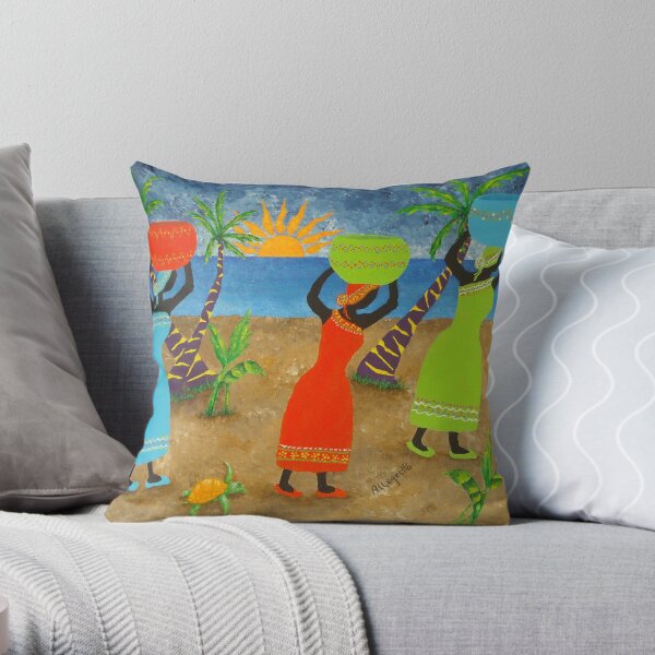 To Market Throw Pillow