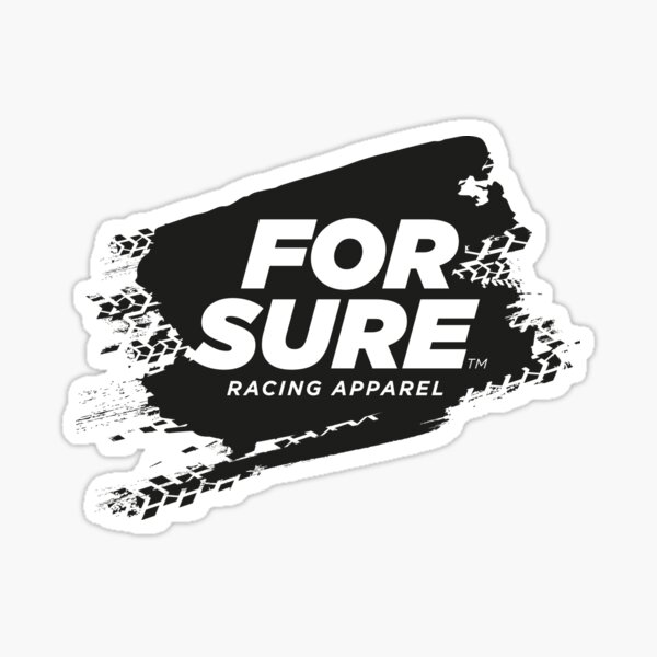 FOR SURE LOGO Sticker BLACK Sticker