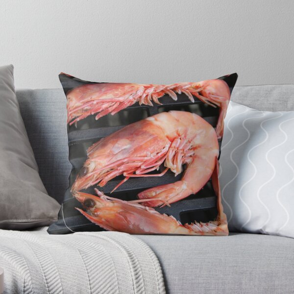 Prawns Throw Pillow