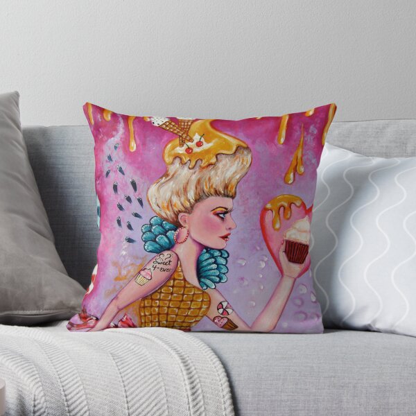Take the Cupcake and Run Throw Pillow