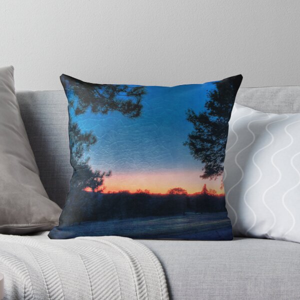 Orange Glow Throw Pillow