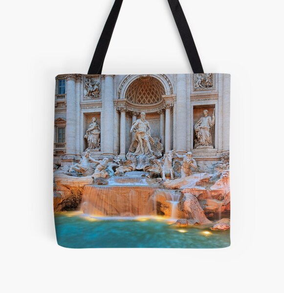 Trevi Fountain - 10 Tote Bag by AM FineArtPrints - AM
